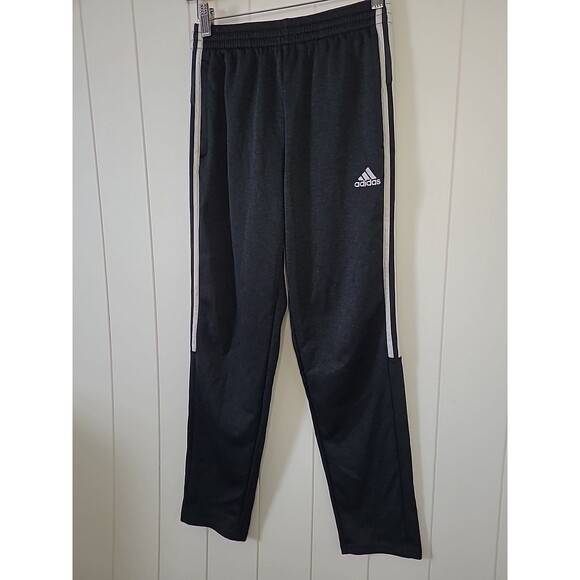 Adidas Jogger Pants Boys Size 14/16 Charcoal Black Stretch Active Stretch - Picture 3 of 8